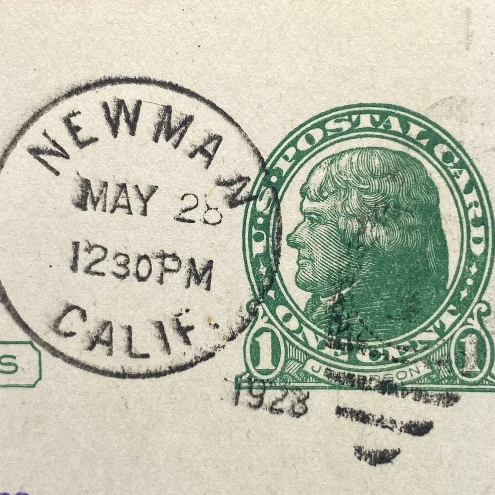 1923 Reward Postcard for Burglary Antique Ephemera Postmarked California Sheriff
